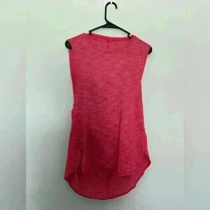 Lululemon Womens Scoop Neck Pink  Athletic Tank Top Size 6 Sleeveless